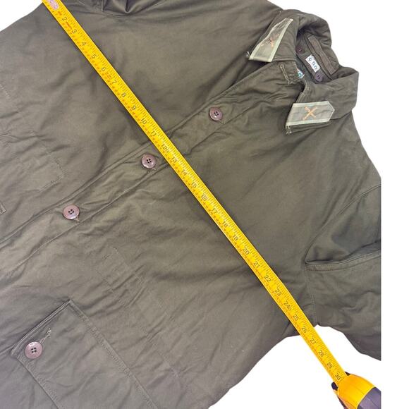 Vtg 60s Swedish C50 Army Green Military Parka Field Jacket Coat HEAVY XL Lined - Picture 3 of 11